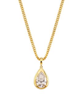Adriana Orsini Women's Sunny Cubic Zirconia Teardrop Pendant Necklace