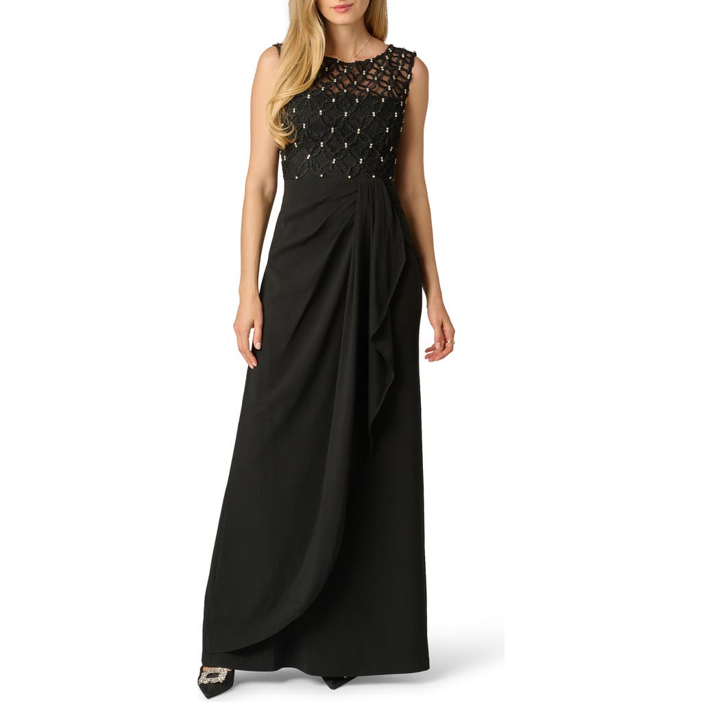 Adrianna Papell Adrianna Papell Beaded Jersey Gown