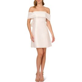 Adrianna Papell Adrianna Papell Bow Mikado Cocktail Dress