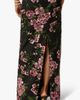 Adrianna Papell Adrianna Papell Embroidered Floral Column Gown with Ribbon Tie Belt - 5