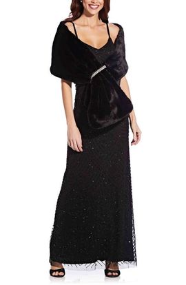 Adrianna Papell Adrianna Papell Faux Fur Wrap