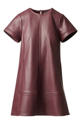 Adrianna Papell Adrianna Papell Faux Leather Shift Dress