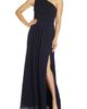 Adrianna Papell Adrianna Papell One-Shoulder Crepe Chiffon Gown - 1