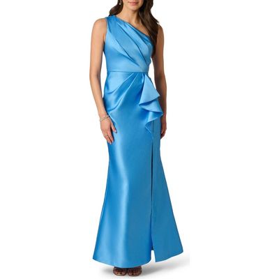 Adrianna Papell Adrianna Papell One-Shoulder Mikado Gown