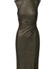Adrianna Papell Adrianna Papell Pearly Neck Metallic Midi Sheath Dress - 2