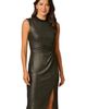 Adrianna Papell Adrianna Papell Pearly Neck Metallic Midi Sheath Dress - 3
