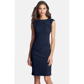 Adrianna Papell Adrianna Papell Pleated Crepe Dress