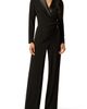 Adrianna Papell Adrianna Papell Satin Lapel Tuxedo Jumpsuit - 1