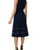 Adrianna Papell Adrianna Papell Satin Trim Crepe Midi Tuxedo Dress - 2