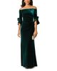 Adrianna Papell Adrianna Papell Stretch Velvet Off-the-Shoulder Gown - 2
