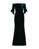 Adrianna Papell Adrianna Papell Stretch Velvet Off-the-Shoulder Gown - 6