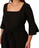 Adrianna Papell Adrianna Papell Tie Front Wide Leg Crepe Jumpsuit - 5