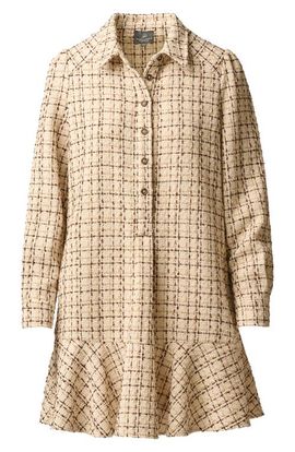 Adrianna Papell Adrianna Papell Tweed Shift Shirtdress