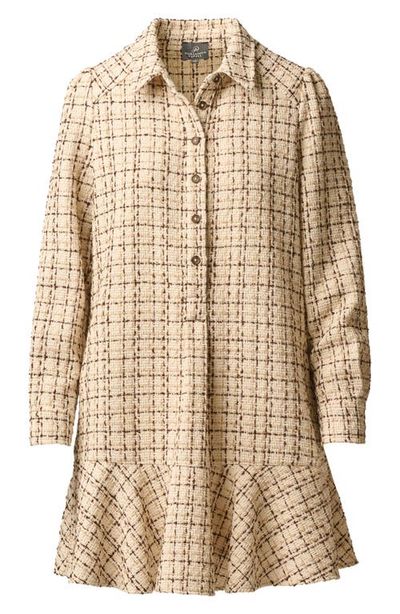Adrianna Papell Adrianna Papell Tweed Shift Shirtdress
