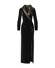 Adrianna Papell Adrianna Papell Velvet Long Sleeve Tuxedo Gown - 6