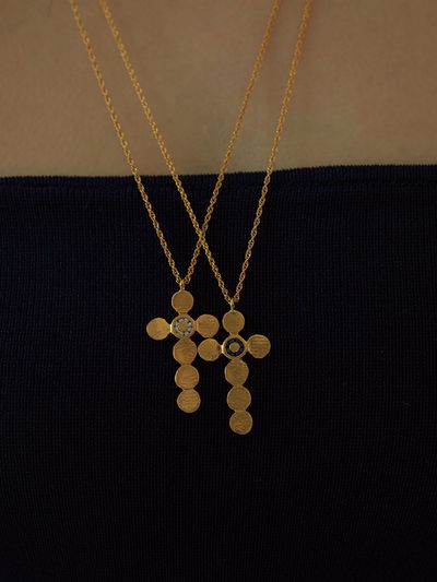 ae Cross Necklace_Gold