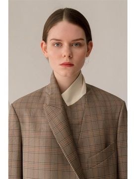 AEER Jacket Glen Check Wool BG