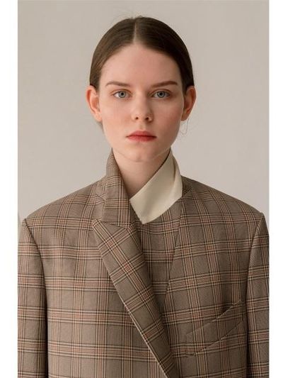 AEER Jacket Glen Check Wool BG