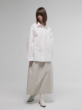 AEER Waist Tuck Skirt_Cloud Beige