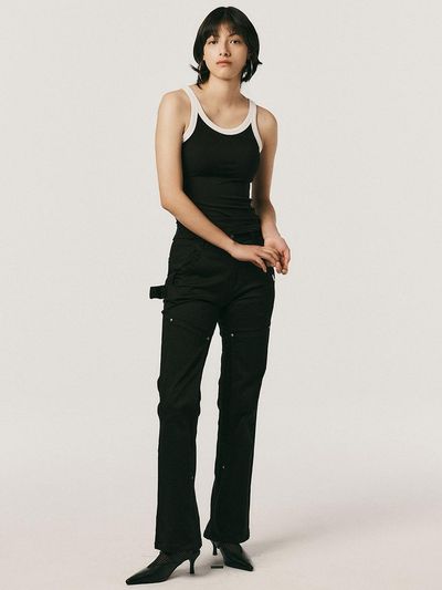 Aei&Rei AR_Back zipper design pants