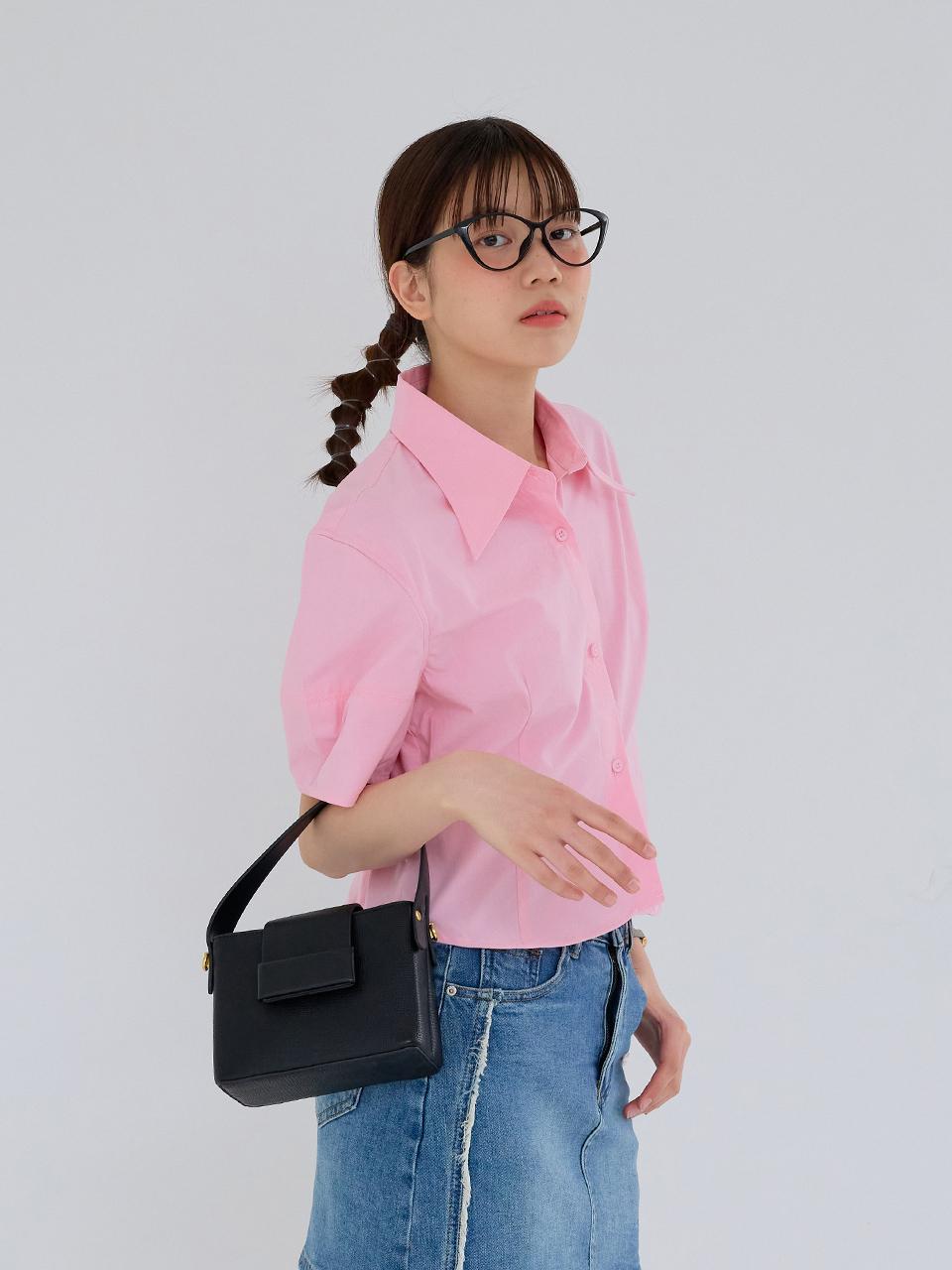 Aei&Rei AR_Summer short sleeve shirt_PINK