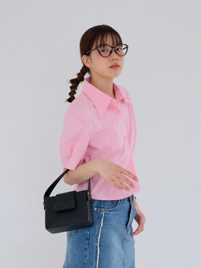 Aei&Rei AR_Summer short sleeve shirt_PINK