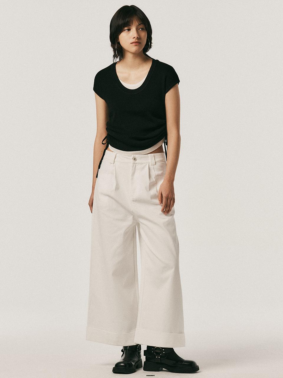 Aei&Rei AR_Tuck wide pants_3 colors