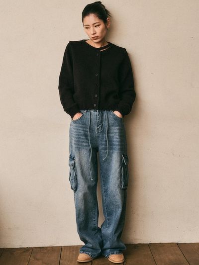 Aei&Rei Big Pockets Denim Pants