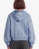 Aelfric Eden Aelfric Eden Badge Boxy Zip Up Hoodie in Blue, Women's at Urban Outfitters - 3