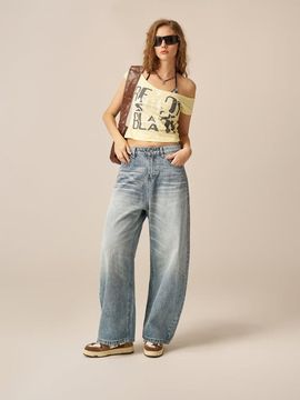 AELFRIC EDEN AELFRIC EDEN Baggy Barrel Washed Jeans