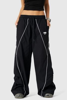Aelfric Eden Aelfric Eden Baggy Trackpants in Black, Women's at Urban Outfitters