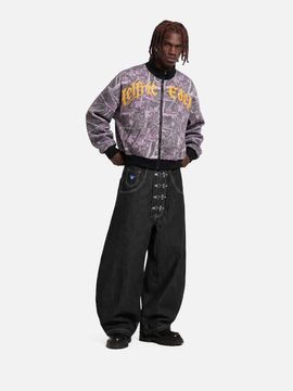 AELFRIC EDEN AELFRIC EDEN Boxy Camo Zip Up Sweatshirt