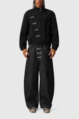 Aelfric Eden Aelfric Eden Boxy Fireman Clasp Jacket in Grey, Men's at Urban Outfitters