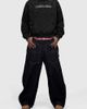 Aelfric Eden Aelfric Eden Boxy Rhinestone Star Pullover Hoodie in Black, Men's at Urban Outfitters - 1