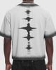 Aelfric Eden Aelfric Eden Boxy Spray Fade Star Tee in Grey, Men's at Urban Outfitters - 2