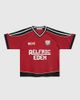 Aelfric Eden Aelfric Eden Boxy V-Neck Panel Jersey Tee in Red, Men's at Urban Outfitters - 4