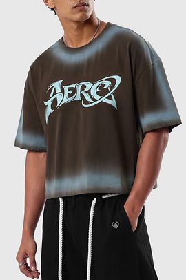 Aelfric Eden Aelfric Eden Boxy Washed Tee in Brown, Men's at Urban Outfitters