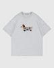 Aelfric Eden Aelfric Eden Cartoon Dog Embroidery Tee in Grey, Women's at Urban Outfitters - 4