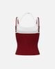 Aelfric Eden Aelfric Eden Contrast Layered Padded Cami Top in Red, Women's at Urban Outfitters - 4