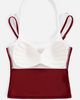 Aelfric Eden Aelfric Eden Contrast Layered Padded Cami Top in Red, Women's at Urban Outfitters - 5