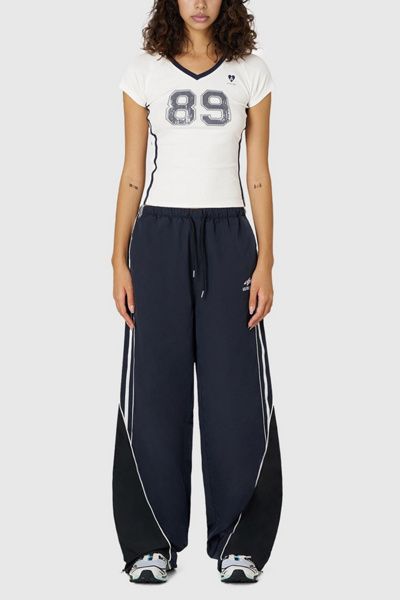 Aelfric Eden Aelfric Eden Contrast Side Baggy Track Pants in Blue, Women's at Urban Outfitters