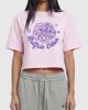Aelfric Eden Aelfric Eden Cropped Floral Motif Tee in Purple, Women's at Urban Outfitters - 1