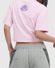 Aelfric Eden Aelfric Eden Cropped Floral Motif Tee in Purple, Women's at Urban Outfitters - 3