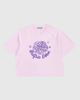 Aelfric Eden Aelfric Eden Cropped Floral Motif Tee in Purple, Women's at Urban Outfitters - 4