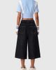 Aelfric Eden Aelfric Eden Detachable Kerchief Baggy Longline Jorts in Black, Women's at Urban Outfitters - 3