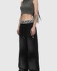 Aelfric Eden Aelfric Eden Leopard Double Waist Baggy Sweatpants in Black, Women's at Urban Outfitters - 2