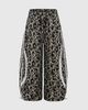Aelfric Eden Aelfric Eden Leopard Stripe Baggy Barrel Sweatpants in Leopard, Women's at Urban Outfitters - 4