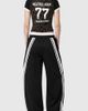 Aelfric Eden Aelfric Eden Leopard V-Neck Baby Tee in Black, Women's at Urban Outfitters - 2