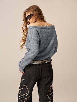 AELFRIC EDEN AELFRIC EDEN Off-the Shoulder Cardigan