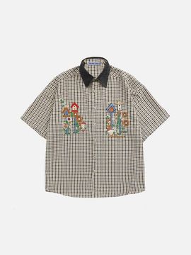 AELFRIC EDEN AELFRIC EDEN Plaid Embroidery Shirt